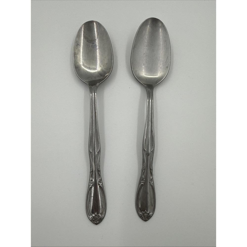 Vintage Chapel Hill Superior Stainless USA Set Of Two Spoons Replacement Pieces